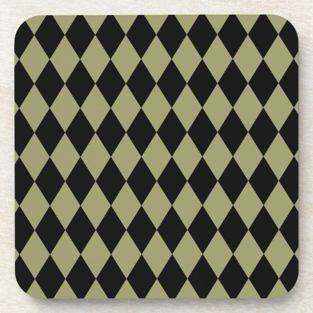 Porta-copo Harlequin Avocado e Black (Frente)