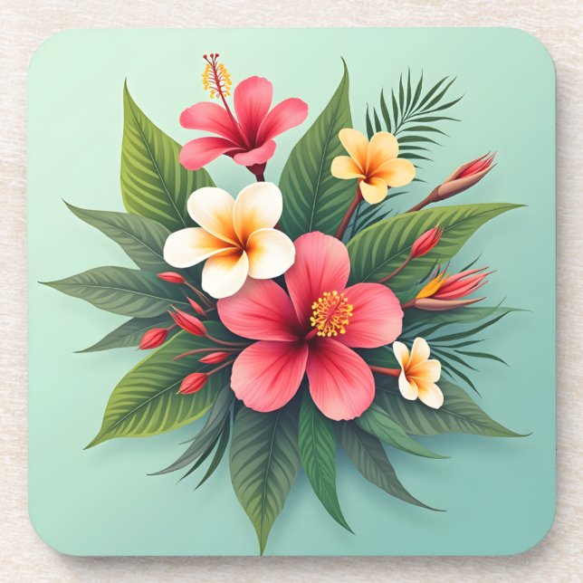 Porta-copo Harmonia Floral Tropical Vibrante (Frente)