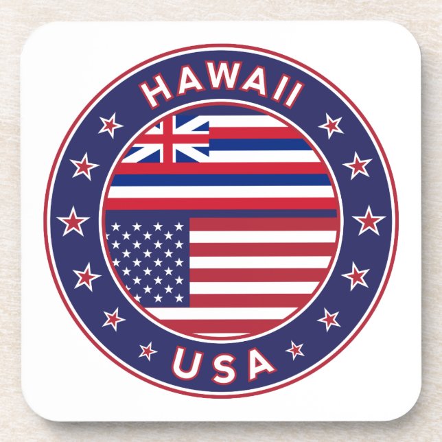 Porta-copo Hawaii sticker, Hawaii, EUA (Frente)
