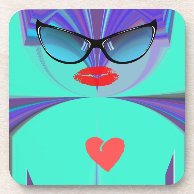 Porta-copo Heart Selfie (Frente)