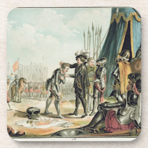 Porta-copo Henri II (1519-59) recebe Jean de Tavanes como um