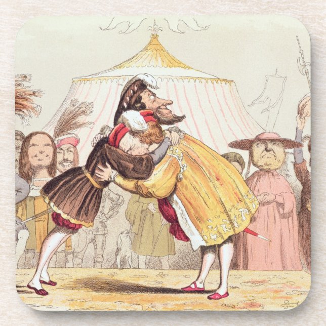 Porta-copo Henry VIII (1491-1547) e Francis mim de France (14 (Frente)