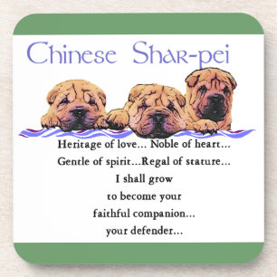 Porta-copo Herança Do Amor Chinês Shar-Pei