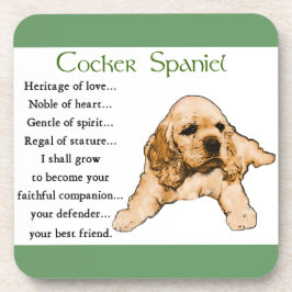 Porta-copo Herança do Amor do Cocker Spaniel