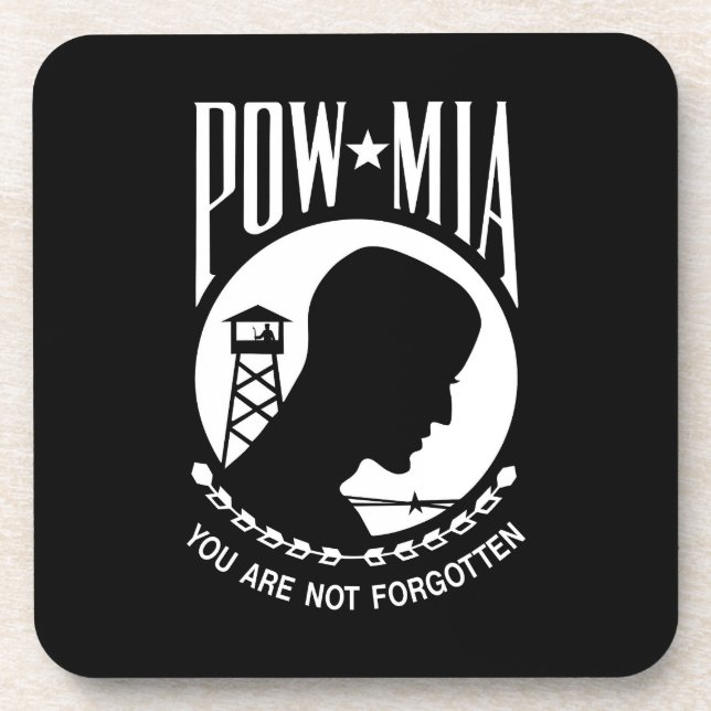 Porta-copo Heros e Prisioneiros Militares da POW MIA (Frente)