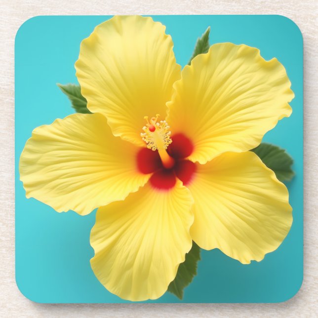 Porta-copo Hibiscus Amarelo (Frente)