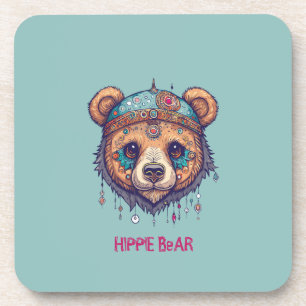 Porta-copo Hippie Bear I