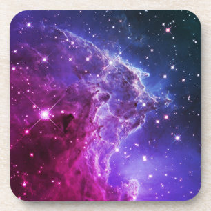 Porta-copo Hipster Roxo Ombre Cabeça de Macaco Nebulosa