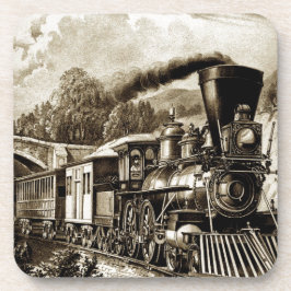 Porta-copo História da locomotiva com motor a vapor