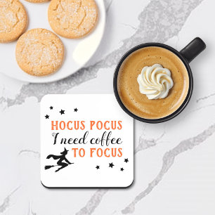 Porta-copo Hocus Pocus Modern Orange and Black Halloween