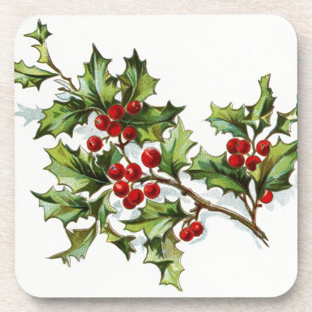Porta-copo Holly Berries 002 (Frente)
