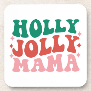 Porta-copo Holly Jolly Mama - Design de Férias Divertidas