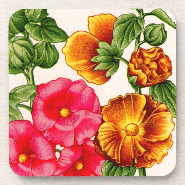 Porta-copo hollyhocks (Frente)