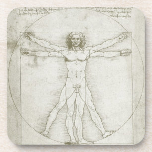 Porta-copo Homem Vitruviano de Leonardo da Vinci