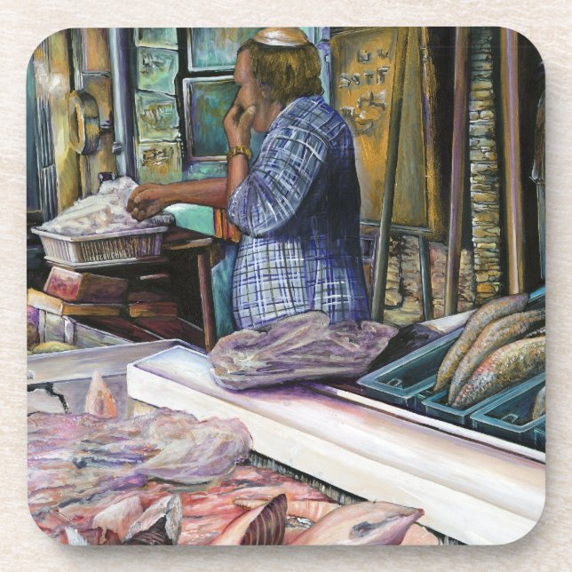 Porta-copo Homens do Deserto, Presentes do Mar, Jerusalém (Frente)