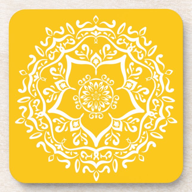 Porta-copo Honey Mandala (Frente)
