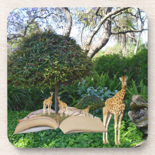 Porta-copo Horário do Livro da História de Giraffe,