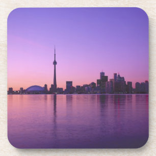 Porta-copo Horizonte de Toronto à noite, Ontário, Canadá