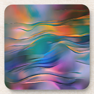 Porta-copo "Horizontes Fluídos" Arte Abstrata Contemporânea
