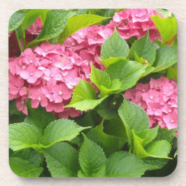 Porta-copo Hortênsias Rosa Intenso