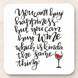 Porta-copo Humor de Vinho com Tipografia Gira