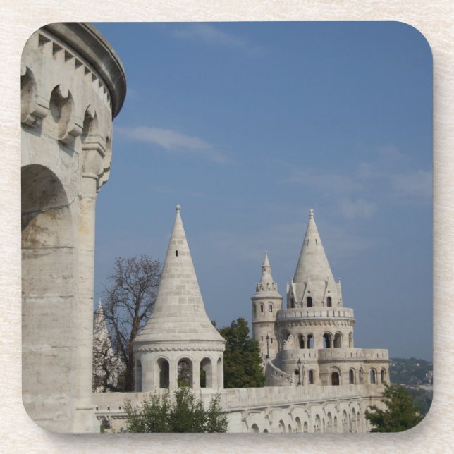 Porta-copo Hungria, cidade capital Budapeste. Buda, Castelo (Frente)