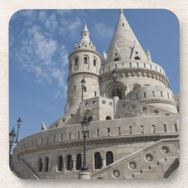 Porta-copo Hungria, cidade capital Budapeste. Buda, Castelo 2 (Frente)