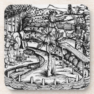 Porta-copo Husbandsmen felizes que tendem as abelhas,