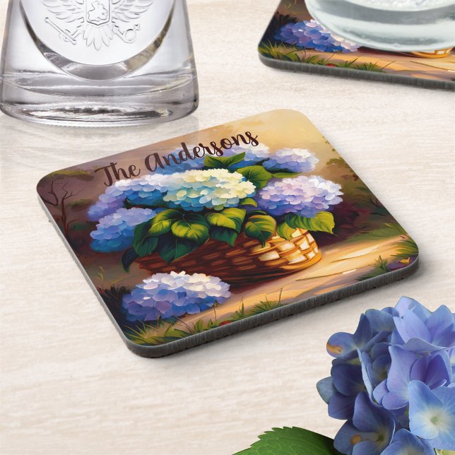 Porta-copo Hydrangea em Basket Welcome (Criador carregado)