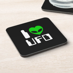 Porta-copo I Alienígena Heart UFO