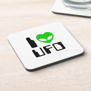 Porta-copo I Alienígena Heart UFO