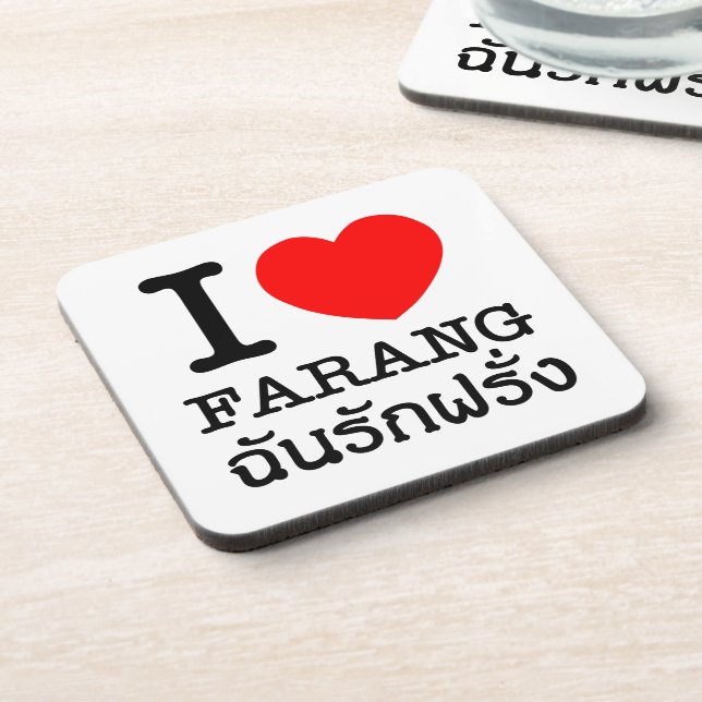 Porta-copo I Heart (Love) Farang (Left Side)