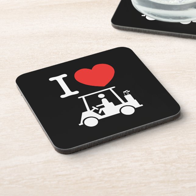 Porta-copo I Heart (Love) Golf Cart (Left Side)
