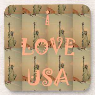 Porta-copo I Love USA