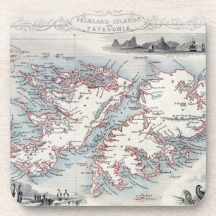 Porta-copo Ilhas Falkland e Patagonia, de uma série de W