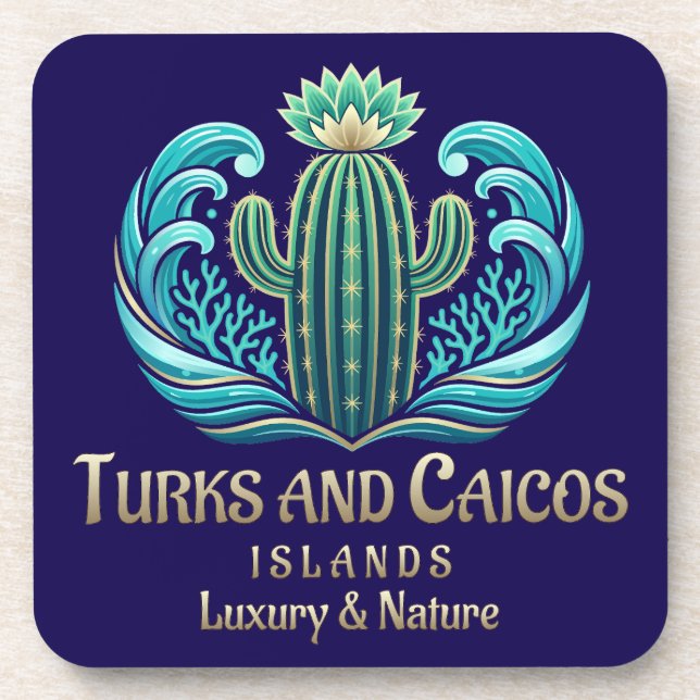 Porta-copo Ilhas Turcas e Caicos (Frente)