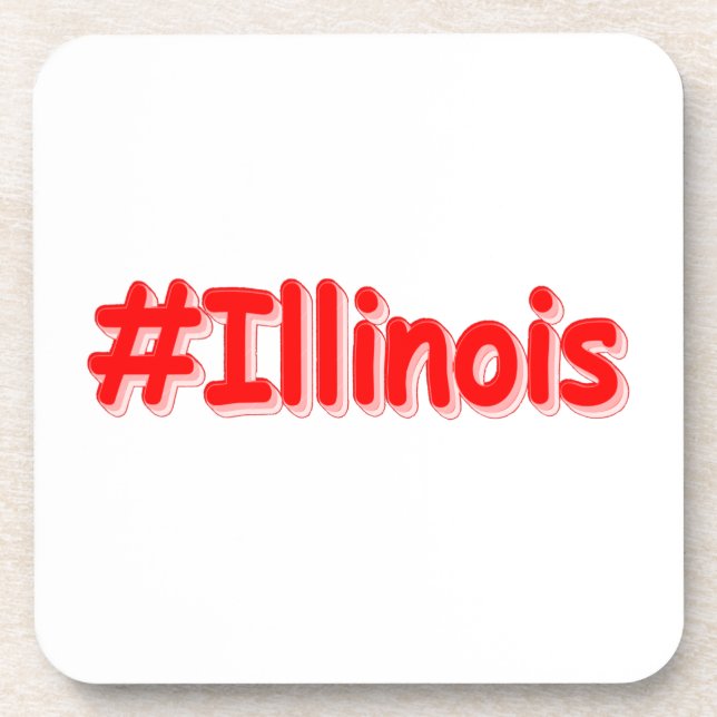 Porta-copo "#Illinois " Design bonito. Comprar Agora (Frente)