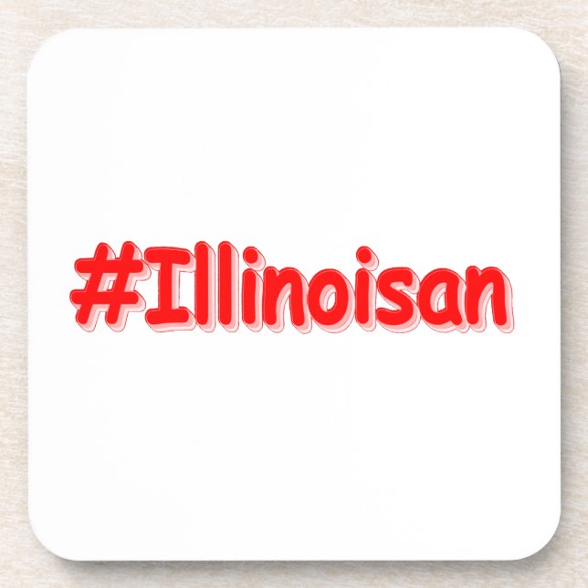 Porta-copo "#Illinoisano " Design bonito. Comprar Agora (Frente)