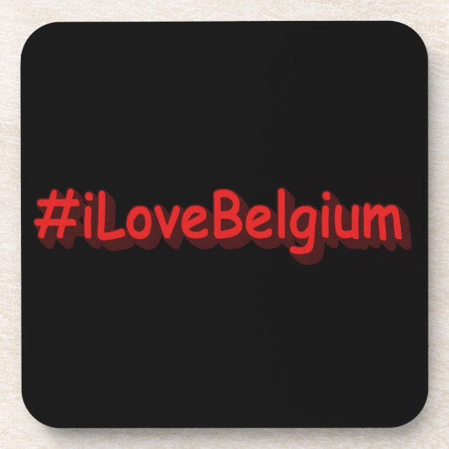 Porta-copo "#iLoveBelgium" Design bonito. Comprar Agora (Frente)