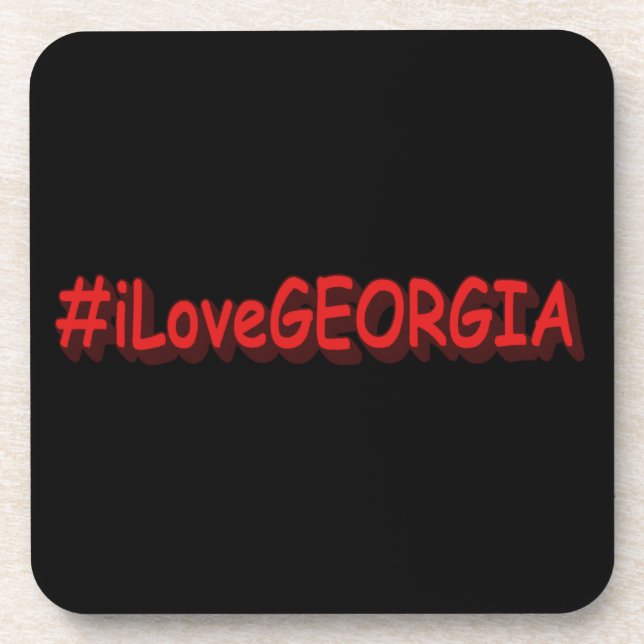 Porta-copo "#iLoveGEORGIA " Design bonito. Comprar Agora (Frente)