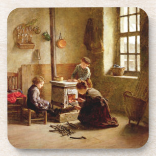 Porta-copo Iluminando o fogão, 1886 (óleo no painel)