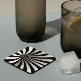 Porta-copo Ilusões Ópticas Hipopóticas Quadrado Preto do Vórt