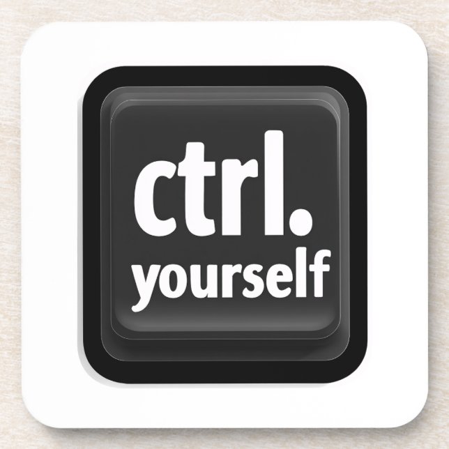 Porta-copo Ilustração da Tecla “Ctrl a Si Mesmo” – Moti Minim (Frente)