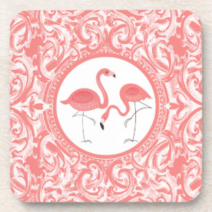 Porta-copo Ilustração de Flamingos Rosa-Bonito
