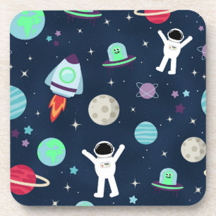 Porta-copo ilustração de padrão espacial