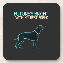 Porta-copo Ilustração de um cão Labrador preto
