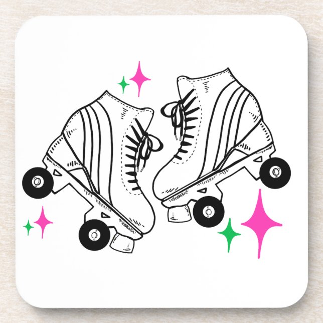 Porta-copo Ilustração Derby Skating Skates Roller (Frente)