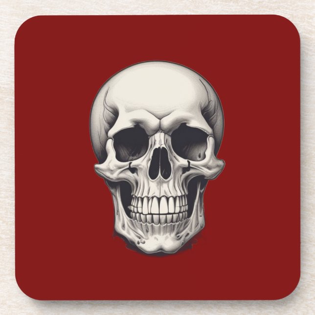Porta-copo Ilustração do crânio (Frente)
