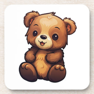 Porta-copo Ilustração do urso de desenho animado