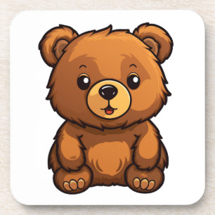 Porta-copo Ilustração do urso de desenho animado